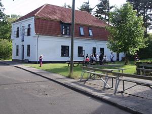 Bygning i Livø by